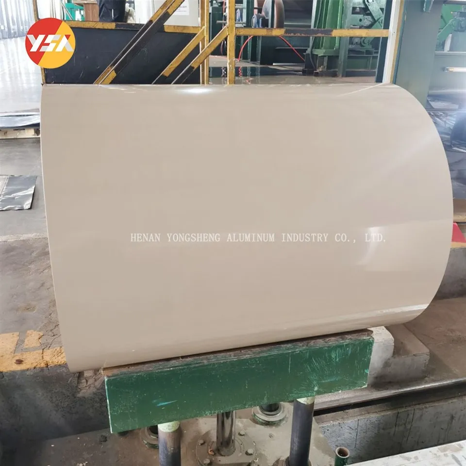 White color coated aluminum coil